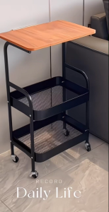 Movable Small Cart Sofa Side Storage Sofa Table Living Room Snack Storage Rack Toy Trolley Rack With Wheels