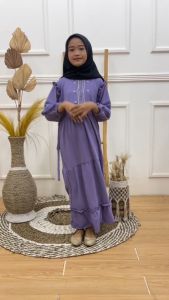 Gamis Anak Crinkle Airflow Usia 5-12 tahun