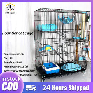 4 Layer Large Pet Cage Cat Dog Pet Cage Easy Assemble Foldable