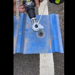 Adaptor Bor Pemotong Seng - Alat Adapter Drill Plate Cutter Alat Potong Gunting Plat Besi - Alat Pemotong Lembaran Logam