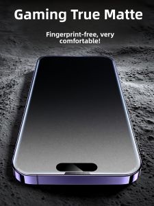 High Definition Frosted Steel Screen Protector for 13 14 15 16 17 pro IPhone Xr12 New Model Dustproof Anti-fingerprint