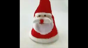 Plush Musical Christmas Hat Singing Dancing and Lighting Hat Funny Christmas Decorations Santa Hat