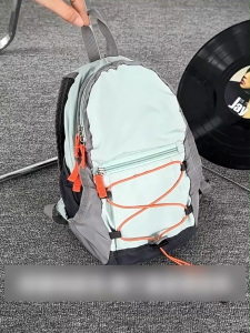 Mini Color Block Backpack for Women | Lightweight Nylon Travel Backpack with Large Capacity | Thickened Shoulder Strap Casual Daypack for Hiking & Daily Use