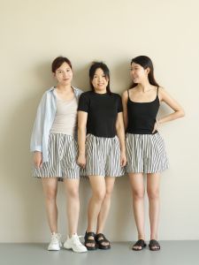 Water Mushes Womens Shorts with Pocket Easy Matching Style Polyester Fiber Nature Waist A-Line Casual Pants for Summer