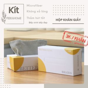 Hộp đựng khăn lau x20 khăn vải microfiber siêu thấm hộp đựng khăn lau an toàn vệ sinh