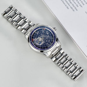 OBLVLO Excellence Luminous Automatic Watches Waterproof Mechanical Movement Constellations Men Casual Watches Stainless Bracelet