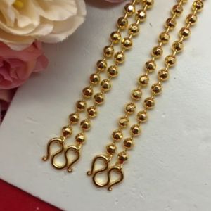 20-24 นิ้ว 12 บาท ชุบทอง ทองปลอม สร้อยคอลายไข่ปลาตัดลาย การสร้างความยาว ใส่ได้ทุกโอกาส ใส่ในชีวิตประจำวันได้