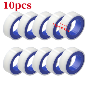 10 Cuộn Băng Keo Làm Nóng Nước Teflon 047 Inch Băng Keo Bịt Kín Ống Trắng & Băng Keo Ren Chất Bịt Kín Vòi Sen PTFE Cho Hệ Thống Nước