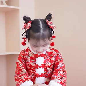 Kẹp tóc đẹp có kết tóc giả cho bé gái/bạn nữ phong cách cổ trang/cosplay - KIDSGARDEN BẢO NGUYÊN