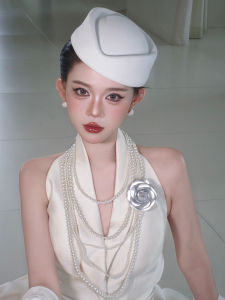 Mũ Lưỡi Trai Beret Phong Cách Pháp Cổ Điển Cho Cô Dâu Phụ Kiện Trang Phục Cưới Phụ Kiện Chụp Ảnh Đồ Trang Trí Cao Cấp Cho Nữ