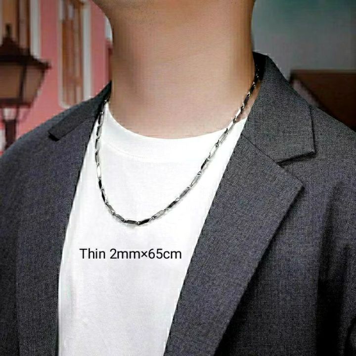 Stainless%20Steel%20Chain%20Necklace%20Tube%20Bamboo%20Punk%20Fashion%20Style%20Rantai%20Leher%20Lelaki%20Wanita%20%E4%B8%8D%E9%94%88%E9%92%A2%E9%A1%B9%E9%93%BE%20-%20Image%208