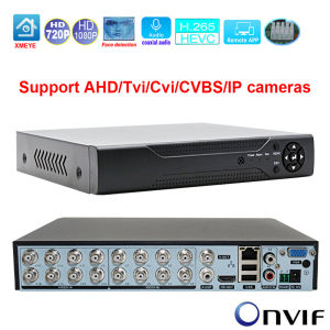 Digital Video Recorder 16 Channels 1080N Hybrid DVR NVR Xmeye App For CCTV Analog AHD 1080P IP Cameras Surveillance Security