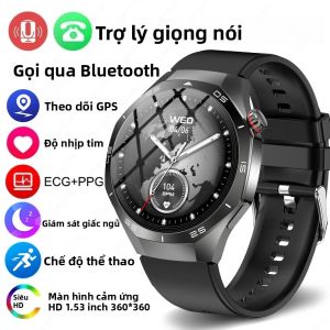 Đồng Hồ Thông Minh GT5 Pro NFC Dành Cho Nam Màn Hình AMOLED Theo Dõi Nhịp Tim Gọi Bluetooth Chống Nước IP67 Hiển Thị 360x360 Thiết Bị Theo Dõi Thể Dục
