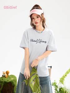 Gbiaior | Stylish Casual Letter Print Loose Versatile Retro T-shirt