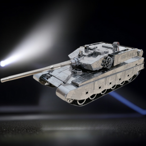 Titanium Alloy Tank Model Scorpion Tigershark-Design T34 Armored Car 3D Metal Stereoscopic Assembly Toy for Teens and Adults