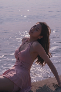 Trusnus Korean One Piece Swimsuit Slim Beach Dress Push-up Swimwear Conservative Swimming Attire for WomenTerno Pink Beachwear