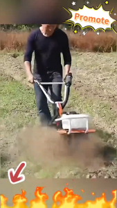 REAIM Mini Tiller 52cc Mini Cultivator Mesin Traktor Mesin Bajak Sawah Kebun Lahan Basah Kering Kultivator