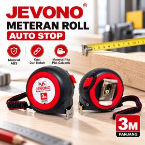 Meteran Abs Super 3 Meter Jevono Auto Lock