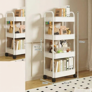 Folding Multilayer Mobile Storage Rack