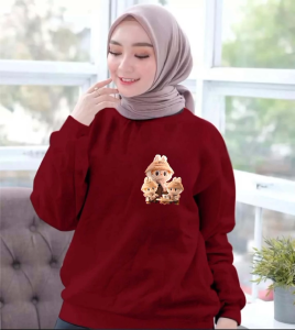 Kaos Wanita Lengan Panjang: Ukuran M L XL XXL & Kaos Casual Cantik