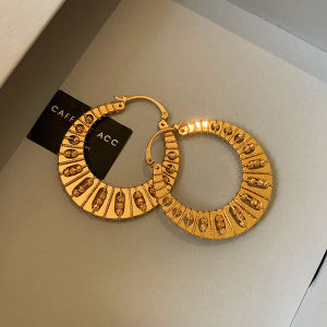 CAFFTI | Luxurious Gold Exaggerated Large Hoop Earrings