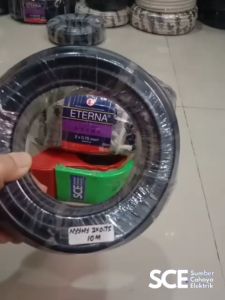 (10 Meter) KABEL LISTRIK ETERNA NYYHY 2x0.75 mm (fx) - KABEL FLEXIBLE (fx) SERABUT
