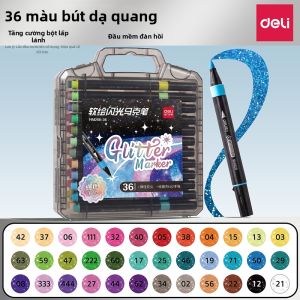 deli | Bút Lông Màu Nhũ Mềm Đặc Biệt cho Nghệ Thuật 48 Màu