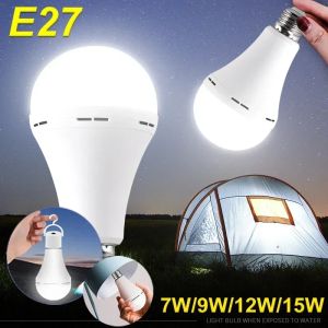 7-15W LED Camping Light High Brightness Rechargeable Emergency Bulb Waterproof Adjustable Portable Hanging Tent Lamp Fishing