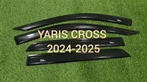 กันสาด กันลม คิ้ว ดำทึบ ยาริส ครอส รุ่น 5ประตู YARIS CROSS 2024 2025 ใส่ร่วมกันได้ A