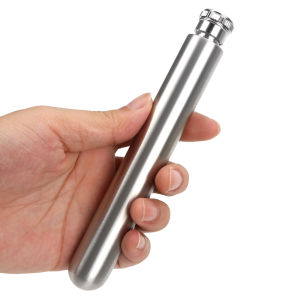 1oz 1.5oz Hip Flasks Stainless Steel Polished Round Bottom Wine Bottle Portable Tubular Wine Pot Wine Whisky Bottle