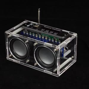 DIY Electronic Kit New Bluetooth Speaker Kit with FM Radio 87.5-108MHZ DIY Soldering Project Practice Solder Assembly TF U Disk