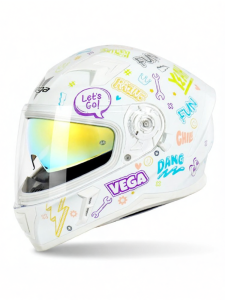 Bluetooth Full Face Retro Four Seasons Motorcycle Helmet