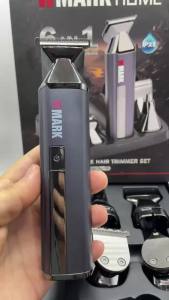 WMARK NG-HT001 6-in-1 Rechargeable Hair Trimmer Set 10W Clipper Shaver Nose/Ear/Body Trimmer 7000RPM Long Endurance