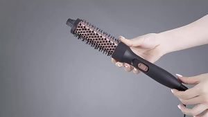 SoftAura 2026 New Curling Thermal Brush PTC Heated Curling Iron Round Brush 32mm Hair Curler Hot Volumizing Brush Styler
