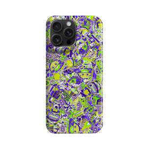 MeSkins | Fluorescent Graffiti & Skin-like Feel iPhone 15 Pro & 13 Pro Case