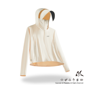 Outdoor Cycling Clothes Womens Sporty Loose Fashionable Ice Silk Sunscreen Cloak UPF100 UV Protection Original Design Nylon