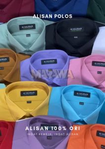Kemeja Alisan Pria Polos REGULER Lengan Panjang Harga Termurah