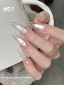 Sơn Móng Tay Gel TC White Elf Cat Eye 10ml Hiệu Ứng Galaxy Ice Sand Crystal Đa Năng Dành Cho Salon Không Cần Lớp Nền