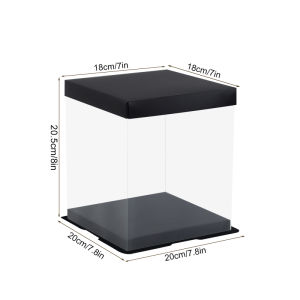 20/28cm Birthday Cake Box Transparent Packaging Box for Wedding Christmas Party Baby Shower Gift Toys Bear Package Box Supplies