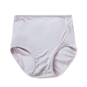 สูง เอว ผ้าไหม ถัก กางเกงใน ผู้หญิง ไร้รอยต่อ ระบายอากาศได้ดี นุ่ม หม่อน ผ้าไหม มุมแบนสบายบางขนาดใหญ่ ฤดูร้อน ชุดชั้นใน