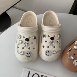 SUN0830-RAT รองเท้าหัวโตผู้หญิง ส้นสูง7-8 ซม รองเท้าผู้หญิงรัดส้น งานEVA แตะพื้นสูง แข็งแรง