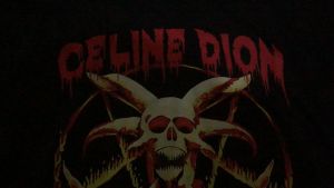 Kaos Celine Dion My Heart Will Go On Black Metal Band Tshirt Bahan 100% Cotton