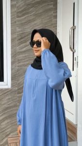 Gamis wanita terbaru Long Daily simple semi abaya Dress Busui Friendly Tangan Panjang Bahan crinkle airflow premium grad A | Gamis remaja kekinian modern Kringkel Syari Muslimah Termurah dan Elegan | Dress Kanaya Premium