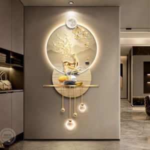 RUIBAHAO | New LED Light Decorative Wall Art Luxury 3D Hanging Picture