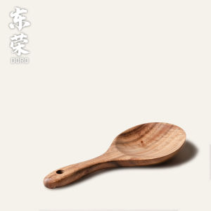 Natural Wooden Spoon And Fork Set Long Handle Soup Spoon Drain Spoon Non-Stick Pot Wood Shovel High Temperature Resistant