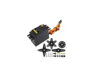 6-DOF Robotic Arm Multi-DOF Robot Servo Grasping Maker Education DIY Kit + Servo + 25T Servo Metal Steering Wheel with Screws
