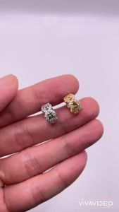 Mặt dây chuyền nhỏ gọn sang trọng Mặt charm kim tiền đính đá thanh lịch màu vàng hoặc trắng Trangsucmoiluatuoi.RIN