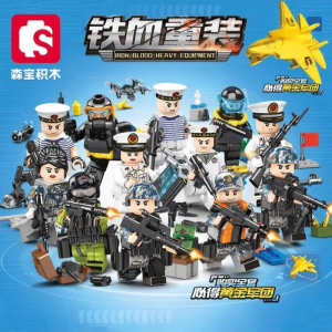Military Survival Battle Heavy-Armored Engineer Base Armed Anti-Air Position Building Blocks
