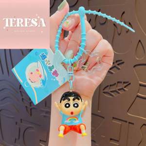 【TERESA】A195 Electroplated Crayon Shin-chan Keychain | Rantai Kunci Shin-chan UV Elektrik Kreatif | 创意UV电镀蜡笔小新钥匙扣