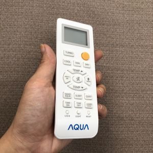 Điều khiển máy lạnh Aqua 1&2 chiều Inverter AQA-KCH AQA-KCRV AQA-KCR hàng chính hãng zin theo máy - tặng kèm pin - Remote từ xa điều hòa Aqua